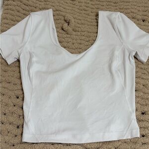 Lululemon Athletica White Short Sleeve Top